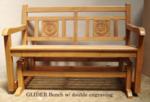 GliderBench with double engraving 